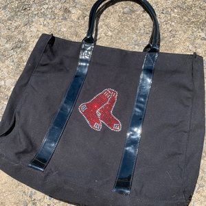 Boston Red Sox Bling Tote Bag